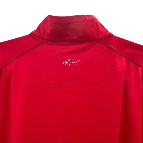 GREG NORMAN RED PLAY DRY PERFORMANCE QUARTER ZIP PULLOVER - Picture 6 of 12